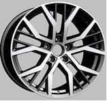 China AUDI Deep Dish Alloy Wheels 16 Inch 17 Inch 4 Hole Granite Alloy Wheels for sale