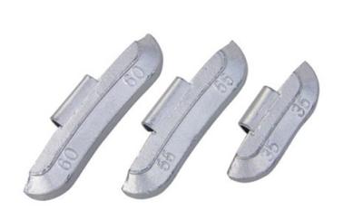 China 5 G - 100 G Alloy Wheel Balancing Weights Clip-On Type Plumbum With Lead Material for sale