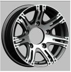 China Auto Black Alloy Wheels Polish 113 CB With 5 Hole And 12 ET 16 Inch for sale