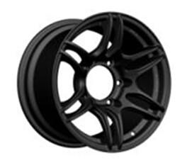 China 5 Hole 15 Inch  Black Alloy Wheels Aluminum Lightweight for sale