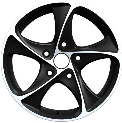 China Full painted Black 15 Inch Alloy Wheels 5 Hole For Vehicle for sale