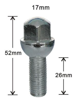 China High Tensile Alloy Wheels Bolts Hardware 12*1.5 for sale