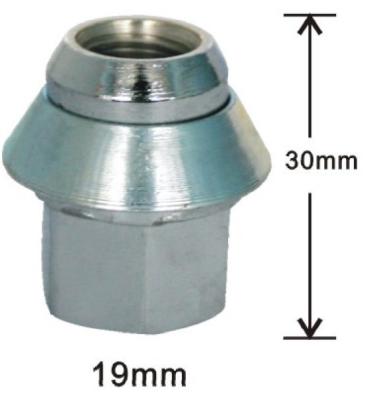 Cina Dado 30mm* 19mm della ruota della lega dell'automobile in vendita