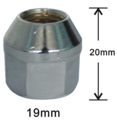 China Car Alloy Wheel Nut 20mm* 19mm for sale