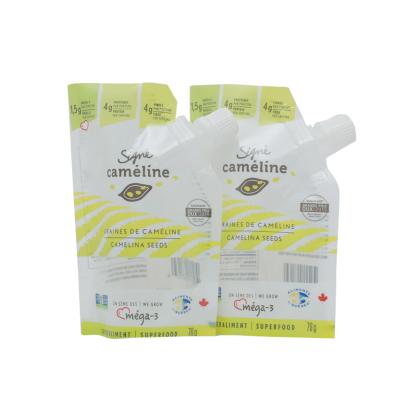 China Moisture Proof Rack Juice Spout Pouch Bag For Drink Packaging for sale