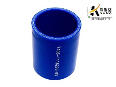 China 7406-1118276-01 Kamaz Silicone Rubber Hose Blue color 7406-1118276-01 D50×70./ KAMAZ Heavy Truck for sale