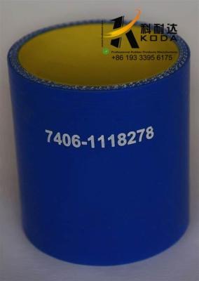 China 7406-1118278-01 Kamaz Heavy Truck Silicone Rubber Hose Blue color 7406-1118278-01 D56×70 / KAMAZ Heavy Truck for sale