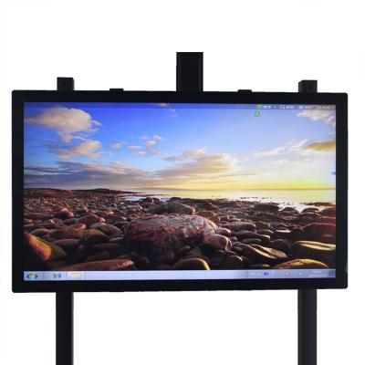 China Metal Case + Tempered Glass Panel 55 Inch 1920*1080 TFT LCD IPS Touch Screen Advertising Touch Screen PC Monitor for sale