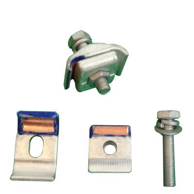 China Direct Sales Single Series Factory Installation Groove Clamp Bimetallic Parallel Electrical Wire Clamp For Electrical Accessories for sale