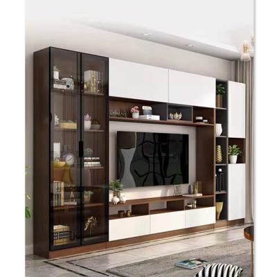 China Durable Modern Home Furniture Living Room Floor Cabinet 85 Inch TV Stand Wooden Cabinet for sale