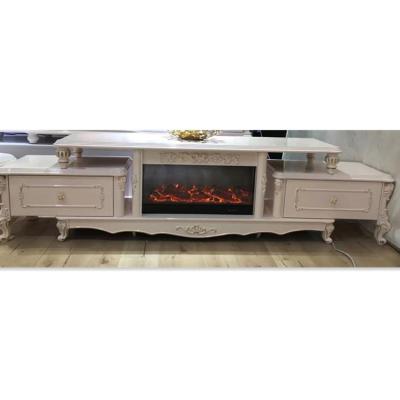 China 2021 Latest Design Durable Chinese Factory Living Room Furniture TV Stand With Fireplace for sale