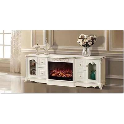 China Durable 2021New Design Chinese Factory Living Room Fire Place Furniture TV Stand With Fireplace for sale