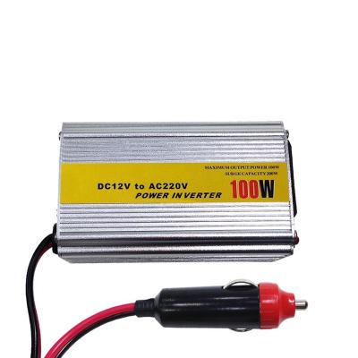 China Wholesale High Quality Aluminum Shell 12V DC to AC 220V 100w Inverter Vehicle Mounted Car Power Inverter for sale