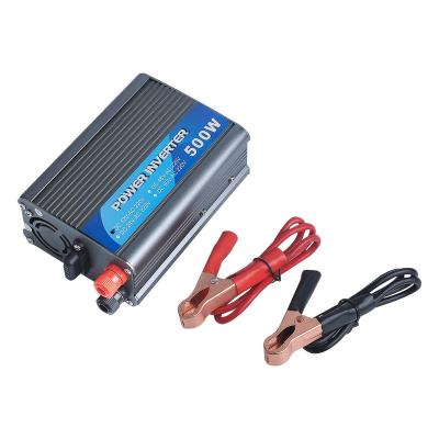 China Aluminum Shell Factory Outlet High Quality Mini Inverter 500W 12V 500W AC 500W Home Car DC Modified Sine Wave Inverter for sale