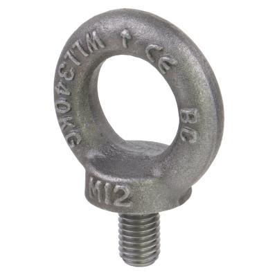 China Lifting Type 1/2 EV Charging Station 316 Stainless Steel M12 Eye Bolts Zinc C15 Level 3 EV Charger Station Install 0.34T Galvanized Heavy Duty Eye Bolt for sale