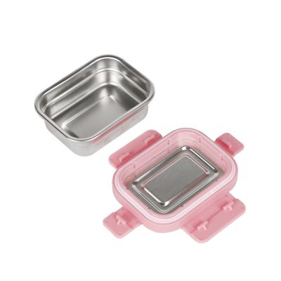 China Wholesale Freshness Preservation India Good Selling Reusable Bento Box 304 Stainless Steel Lunch Box With Inner Metal Box for sale