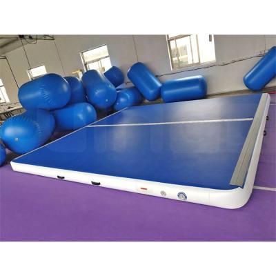 China 4x4x0.2m AirTrick Large Cheerleading Gymnastics Inflatable Mat Square Gymnastic Air Tower For Tumbling 4x4x0.2m for sale