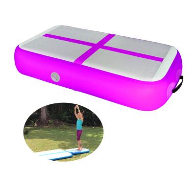 China Custom Size Inflatable Board Gymnastics Air Yoga Exercise Mat Air Block Mini Size Collapsing Air Box for sale