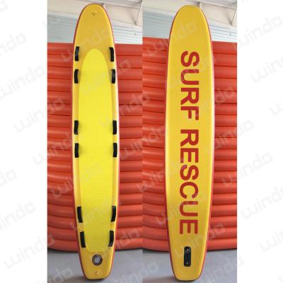 China Unisex Custom Inflatable Body Board 320x60x15cm Inflatable Lifeguard Rescue Board Sled for sale