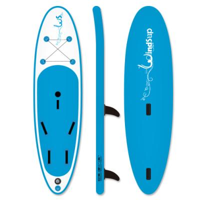 China ISUP Unisex Custom Logo Inflatable Blue Color Wind Surf Paddle Board Without Sail for sale