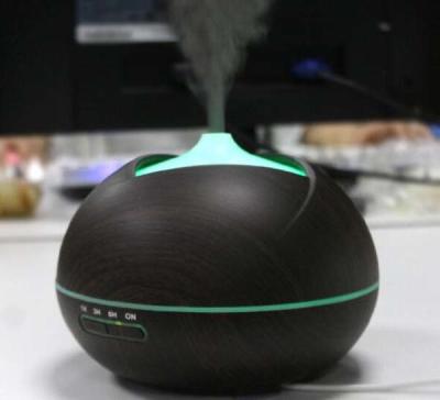 China 400ml Household Wood Grain Ultrasonic Essential Oil Aroma Humidifier for sale