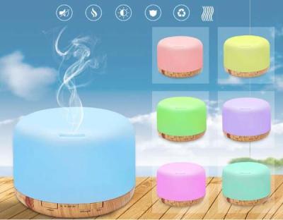 China 500ml Ultra-Quiet Environment Ultrasonic Aroma Diffuser With 7Color Light for sale