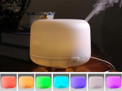 China 500ML Ultrasonic Air Aroma Humidifier Fogger With Color LED Lights For Home for sale