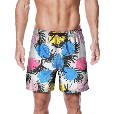 China Factory Plus Size Custom Design Custom Recycled Sublimation Swim Trunks Polyester Panel Shorts OEM Mens Beachwear for sale