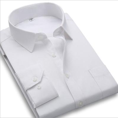 China OEM Fashion Anti-pilling 100% Cotton Non Iron Formal Shirts Slim Fit Widespread Collar Button Dress Shirts For Men for sale