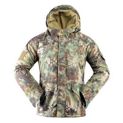 China New Style Waterproof Outdoor Wear High Quality Professional All Over Print Men Camouflage Hunting Jacket for sale