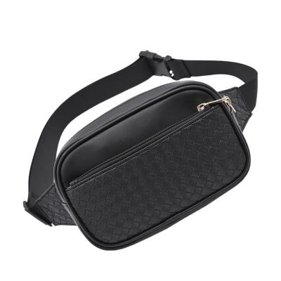 China Custom Waist Bag PU Leather Water Proof Unisex Logo Handbag Cross High Quality Body Bag for sale