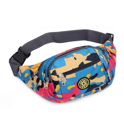 China Custom Belt Bag Fashion Camouflage Waist Bag Unisex Outdoor Sports Logo Print Water Proof Waist Bag Pussy Pack for sale