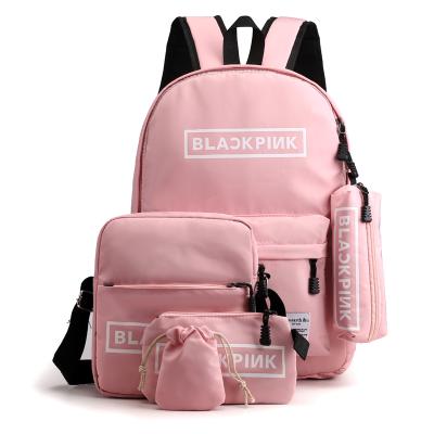 China Good Quality Anti Theft Women School College Bags 5 in 1 Daily Travel Backpack Set for Girls for sale