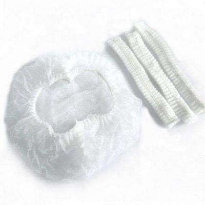 China Stocked In Stock 100PCS Packed Civil Cleaning Home Working To Protect Disposable Nonwoven PP Hair Cover for sale