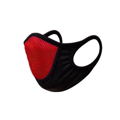 China Hot Selling Mesh Breathable Solid Plain Cotton Polyester Reusable Facemasks for sale