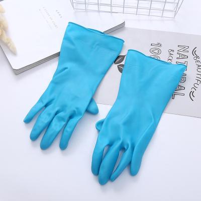 China Cleaning/Gardening/Dusting/Cheap Orange Household PVC Flocklined Gloves Food Grade Kitchen Heat Resistance Cleaning Gloves Washing/Dish Window Cleaning for sale