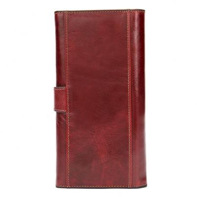 China Fashion RFID Blocking Genuine Leather Super High Quality Cheap Custom Logo Man Rfid Blocking Travel Passport Wallet for sale