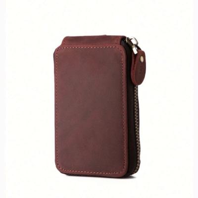 China Hot High Quality Newest Fashion Original Excellent Full Grain Customized Free Logo Ladies Leather Car Key Case for sale