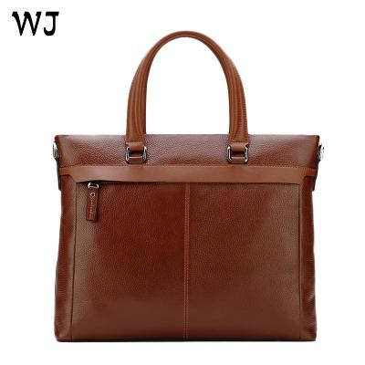 China ISO BSCI high end OEM elephant leather free custom male briefcase high quality durable genuine cowhide leather briefcase for sale