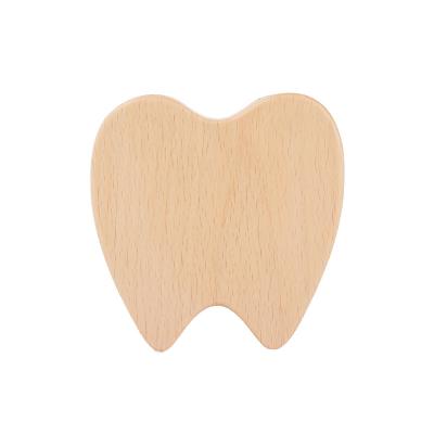 China Low MOQ China Baby Deciduous Tooth Milk Tooth Child Wooden Tooth Fairy Wooden Box High Quality Custom Made For Children for sale