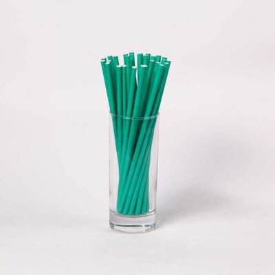 China Black Minimalist 6*197mm Biodegradable Drinking Paper Straws For Party for sale