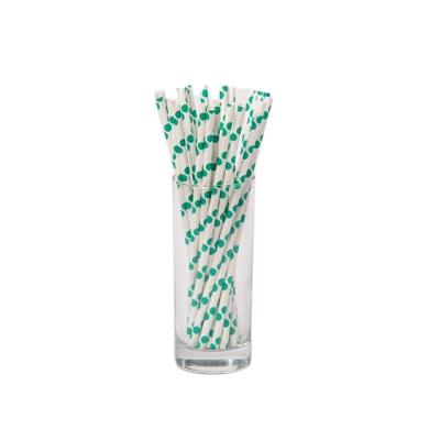 China Eco Friendly Party Supplies Decorations Beverage Straw Biodegradable Juices Paper Straws for sale