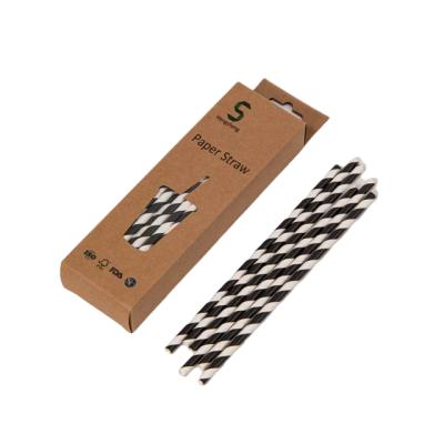 China Wholesale Biodegradable Drinking Straw Cocktail Party Drinking Paper Straws for sale