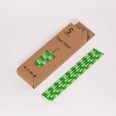 China Biodegradable Eco-friendly Paper Straws Biodegradable Decoration Flexible Paper Straws For Juices for sale