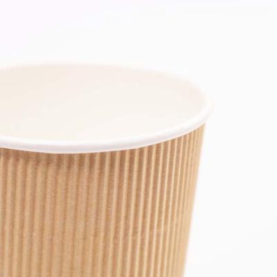 China Recycled Materials 16 Ounce 12oz Cheap Custom Biodegradable Pla Coated Disposable Paper Coffee Cup For Hot Drink for sale