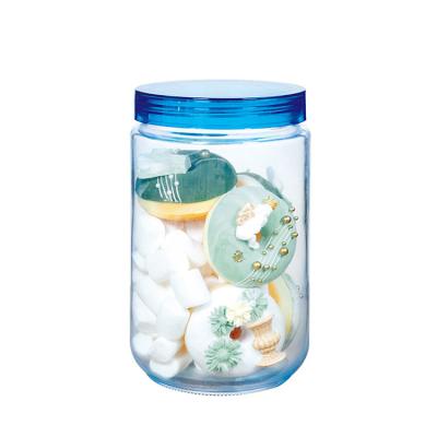 China Viable Supply 1000/1550/2050ml Clear Plant Storage Glass Jar With Screw Lid Mason Jar Sealed Food Candy Container for sale