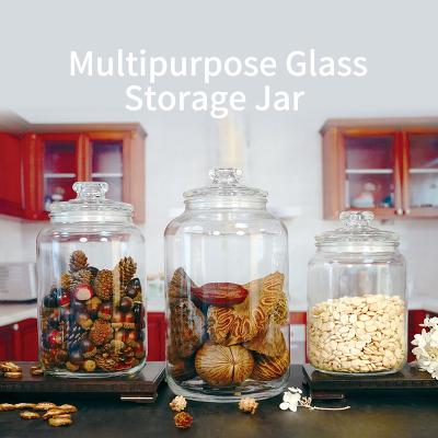 China Multifunctional adjustable luxury sustainable jar storage glass jars and bottles made in China for sale