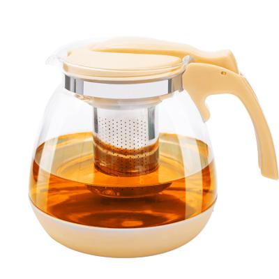 China Viable Hot Sale High Quality Household Basic Use Hot And Cold Water Kettle Tea Coffee Glass Kettle for sale