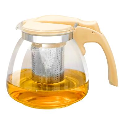 China 2021 New Design Guangdong Factory Wholesale Good Home Kitchen Teapot Hot Selling Cheap Glass Tea Set for sale