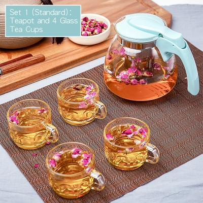 China Various colors household 2000ml hot and cold water kettle coffee glass teapot home supply factory office restaurant hotel directly for sale